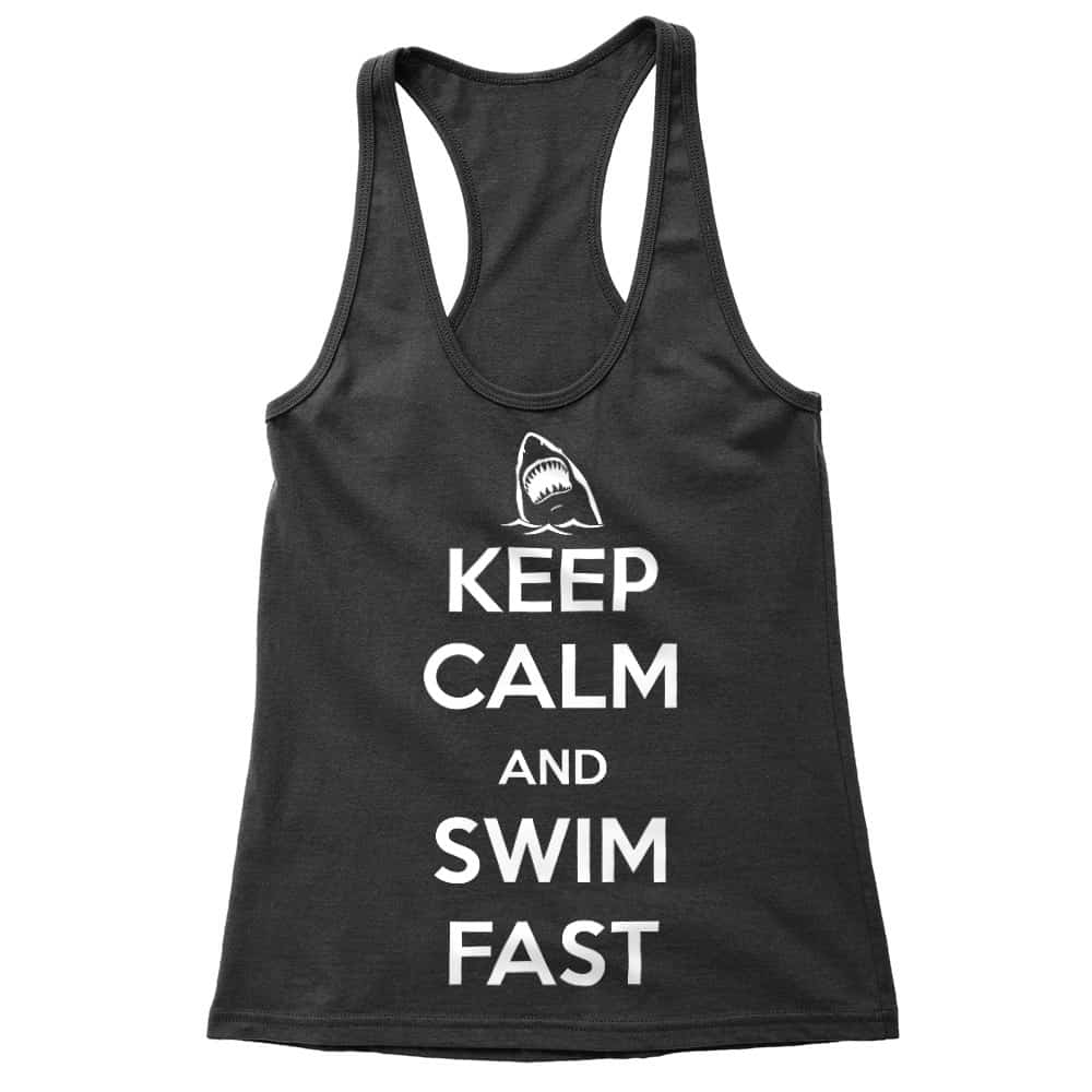 Keep Calm and Swim Fast Női Trikó