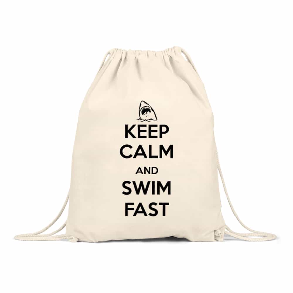 Keep Calm and Swim Fast Tornazsák