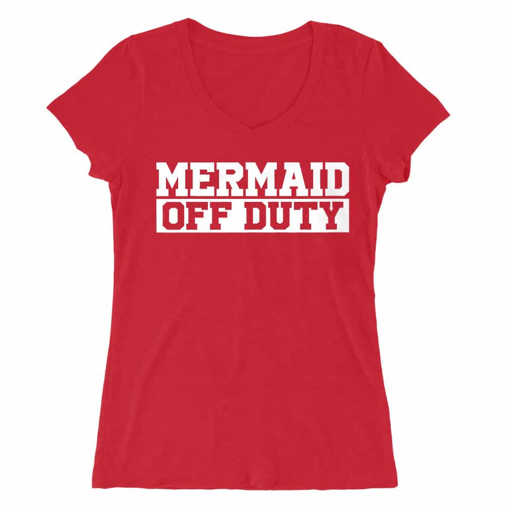 Mermaid off duty Női V-nyakú Póló