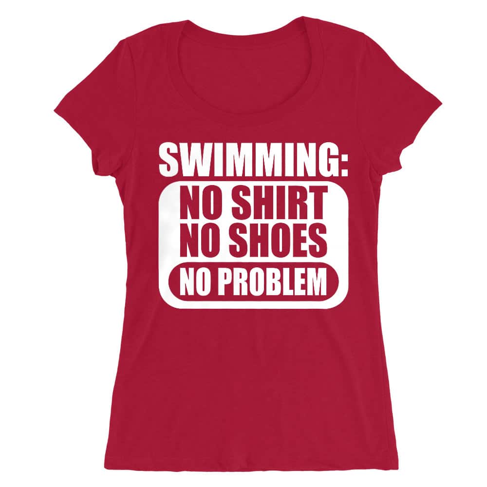 No problem swimming Női O-nyakú Póló