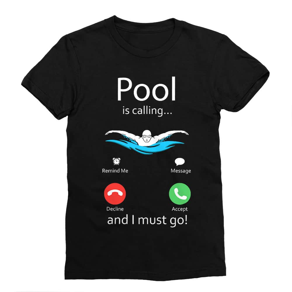 Pool is calling Férfi Testhezálló Póló
