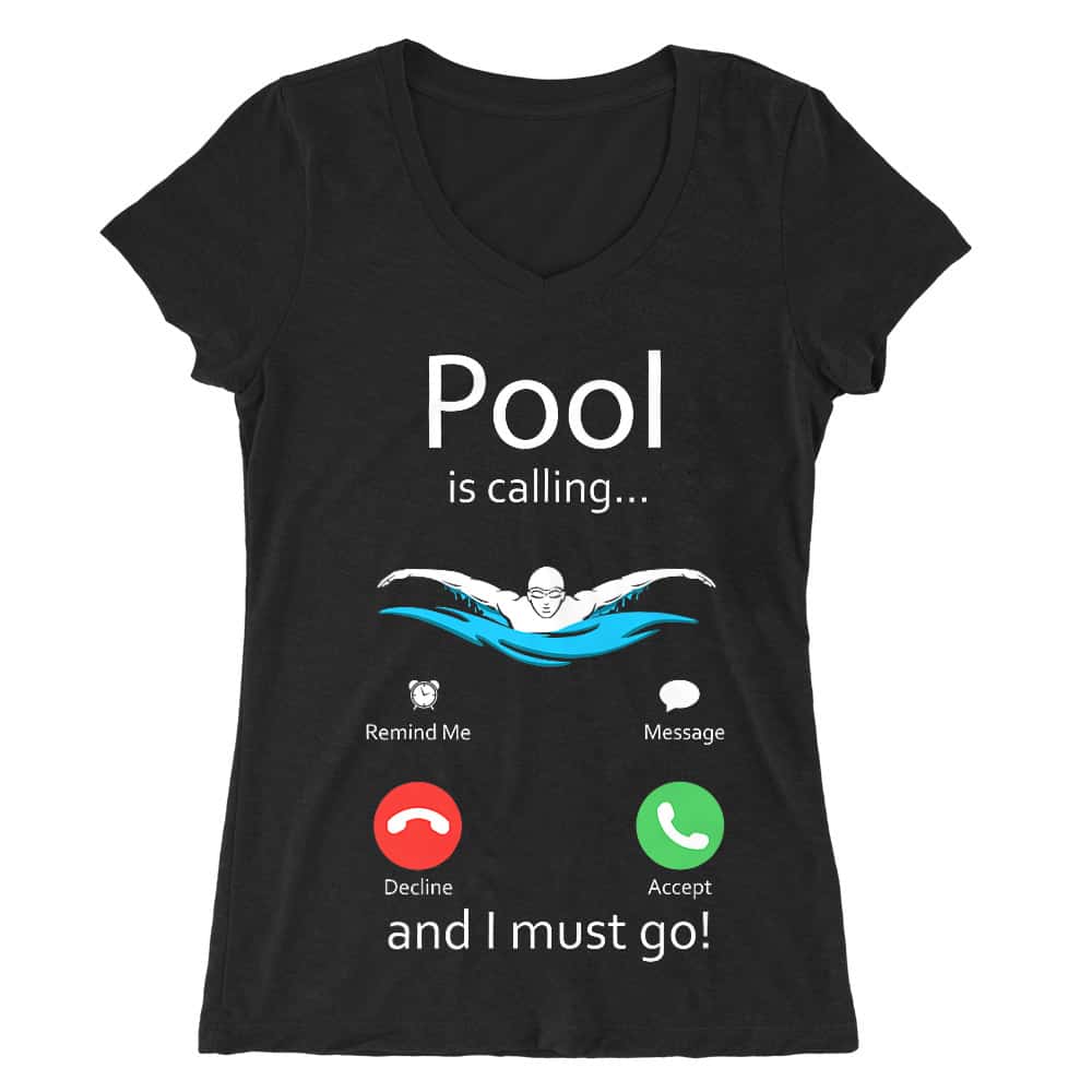 Pool is calling Női V-nyakú Póló