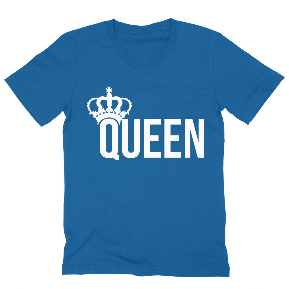 King And Queen – Queen Férfi V-nyakú Póló