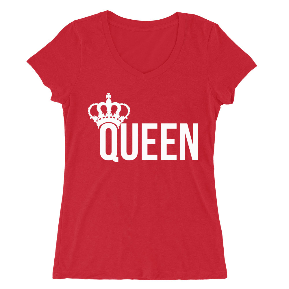 King And Queen – Queen Női V-nyakú Póló