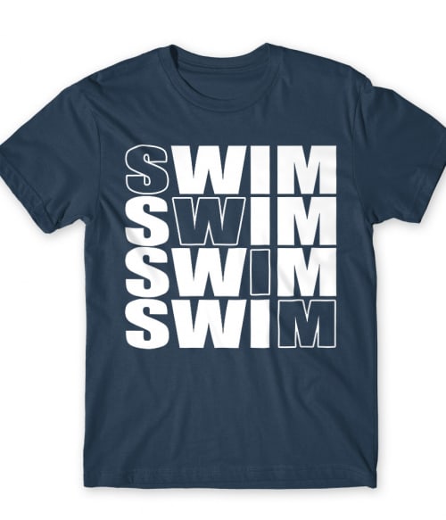 Swim Text Úszás Póló - Úszás