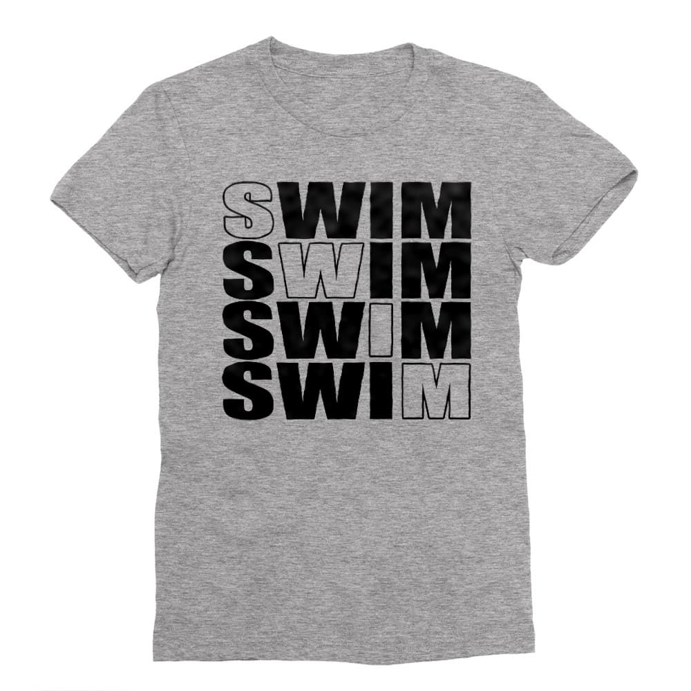 Swim Text Férfi Testhezálló Póló
