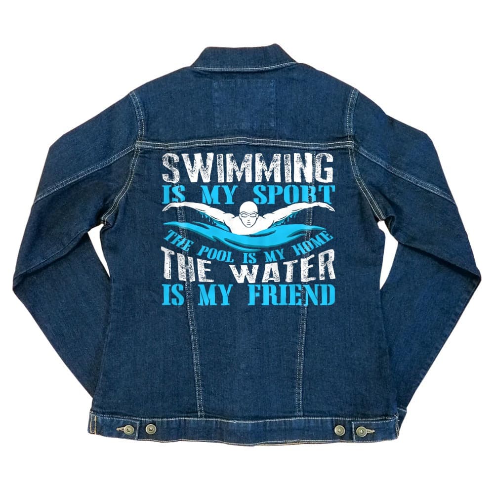 Swimming is my sport Női Farmerkabát