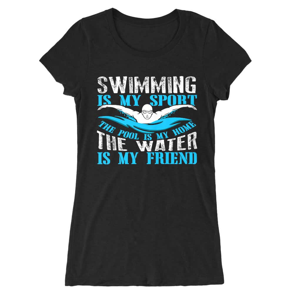 Swimming is my sport Női Hosszított Póló