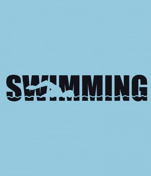Swimming Text Úszás Pólók, Pulóverek, Bögrék - Úszás