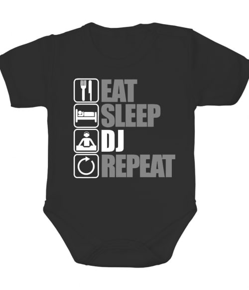 Eat Sleep DJ Repeat Póló - Ha DJ rajongó ezeket a pólókat tuti imádni fogod!