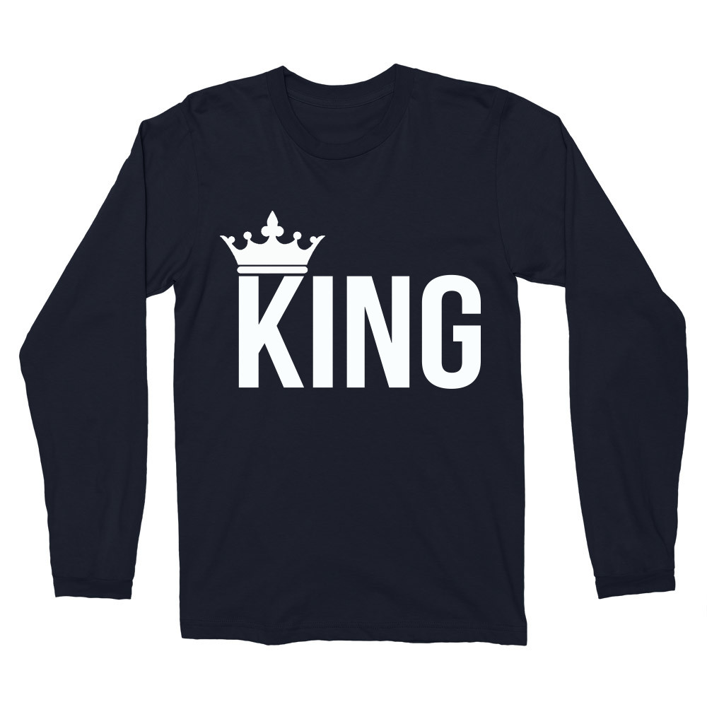 King And Queen – King Férfi Hosszúujjú Póló