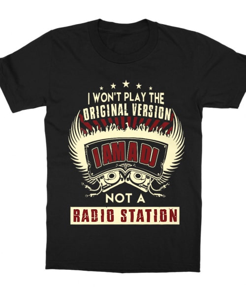 I'm not a radio station Póló - Ha DJ rajongó ezeket a pólókat tuti imádni fogod!