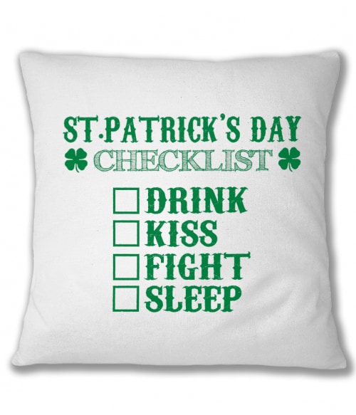 St. Patrick's Day Checklist Póló - Ha St. Patrick's Day rajongó ezeket a pólókat tuti imádni fogod!