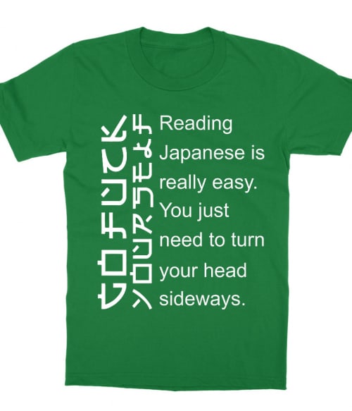 Reading japanese is easy Poénos Gyerek Póló - Személyiség