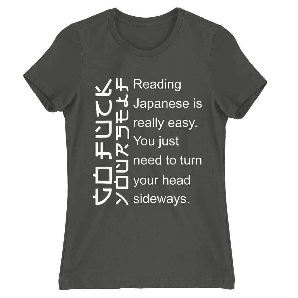 Reading japanese is easy Női Póló