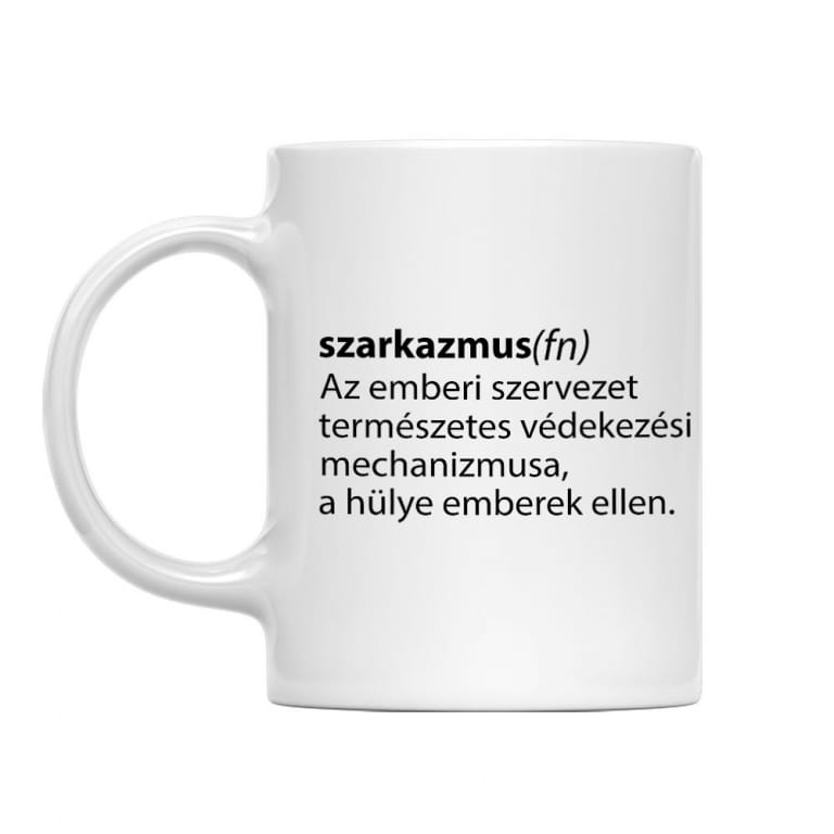 Szarkazmus definíció - Bögre