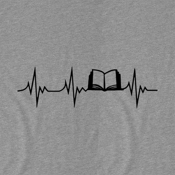 Book Heartbeat Olvasás Pólók, Pulóverek, Bögrék - Olvasás