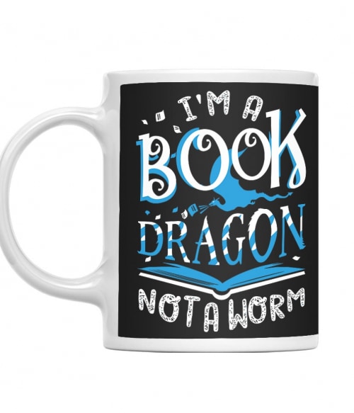 I am a book dragon Olvasás Bögre - Olvasás