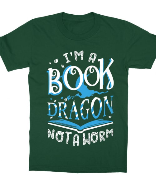 I am a book dragon Olvasás Gyerek Póló - Olvasás
