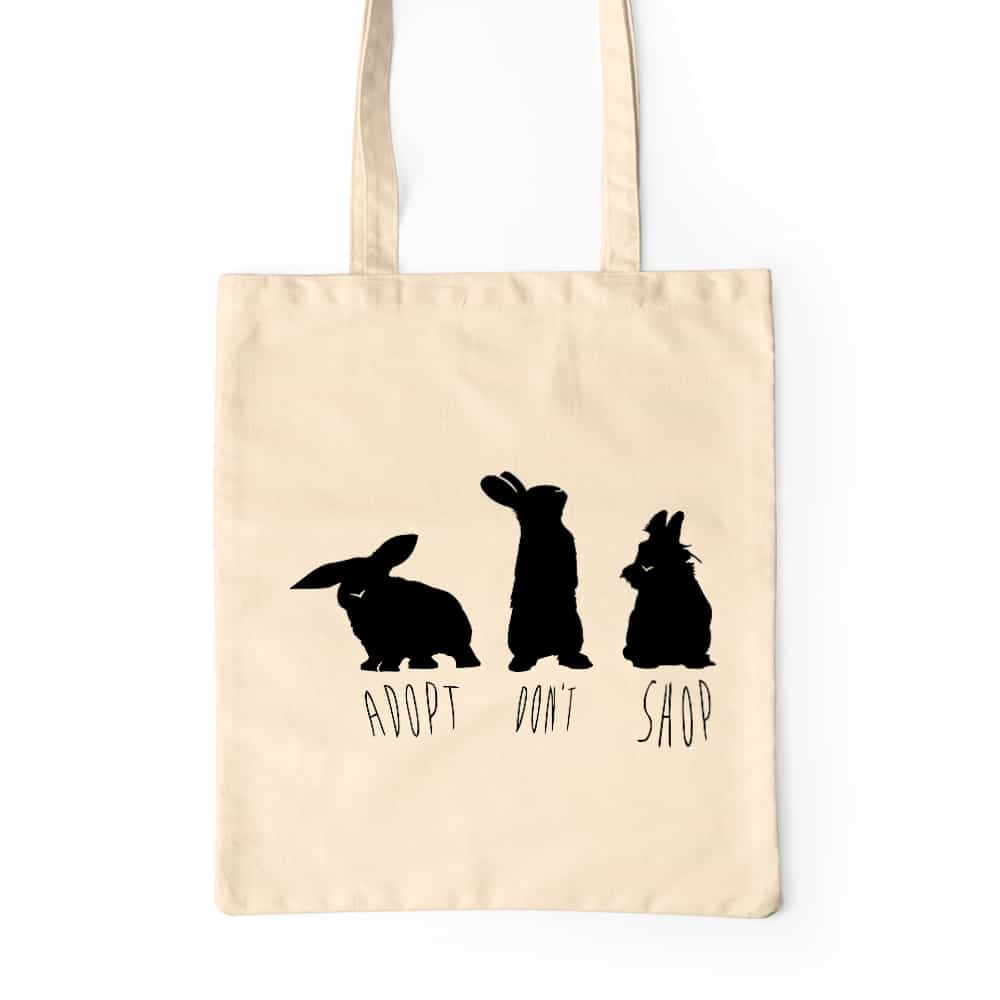 Adopt don't shop bunny Prémium Vászontáska