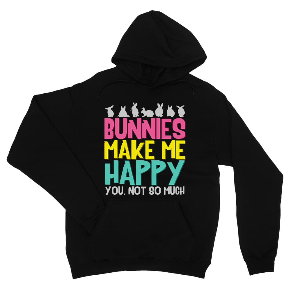 Bunnies make me happy Unisex Pulóver