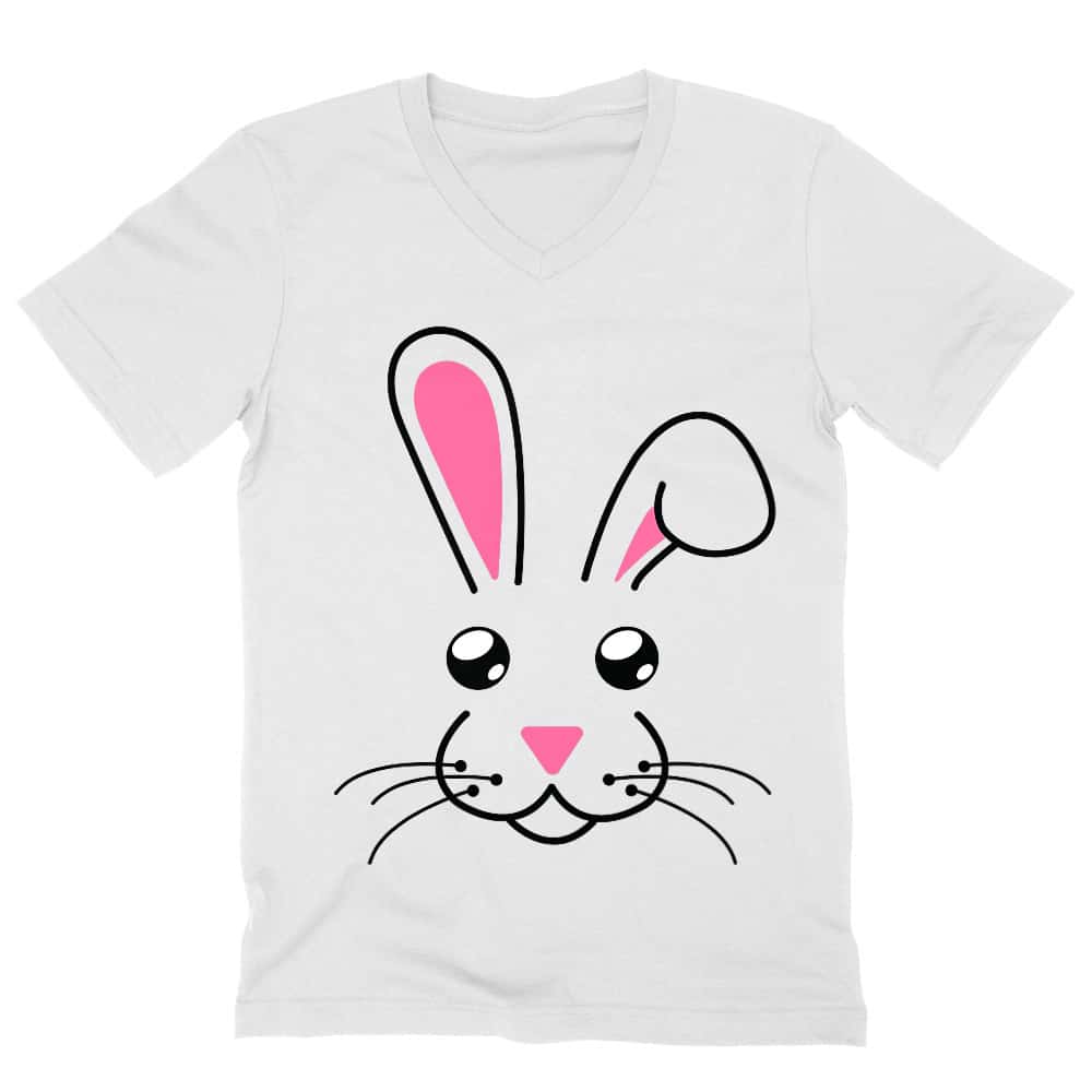 Bunny face Férfi V-nyakú Póló