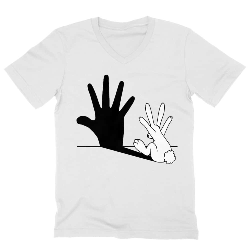Bunny shadow Férfi V-nyakú Póló