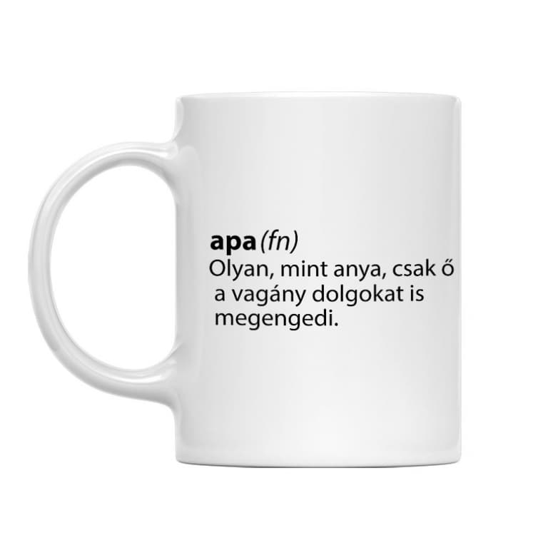 Apa főnév - Bögre