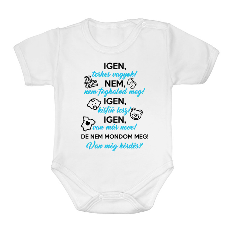 Igen, terhes vagyok - fiú - Baba Body