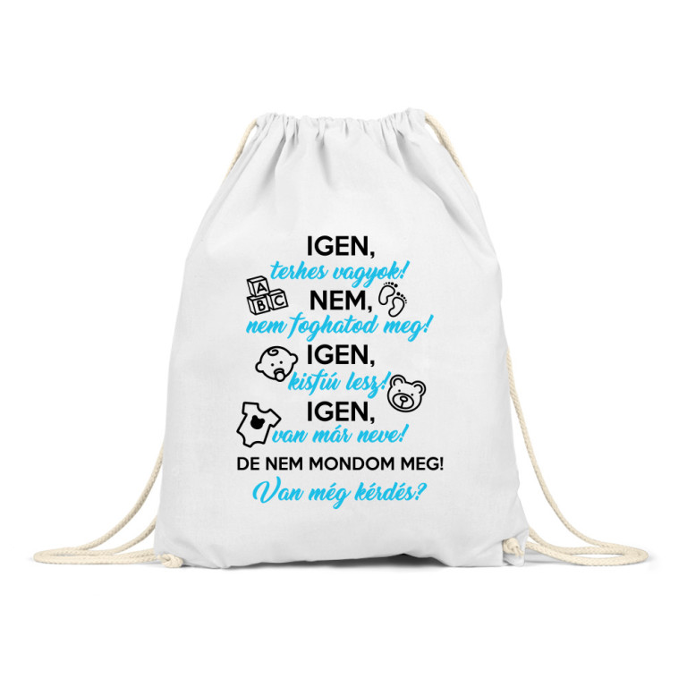 Igen, terhes vagyok - fiú - Tornazsák
