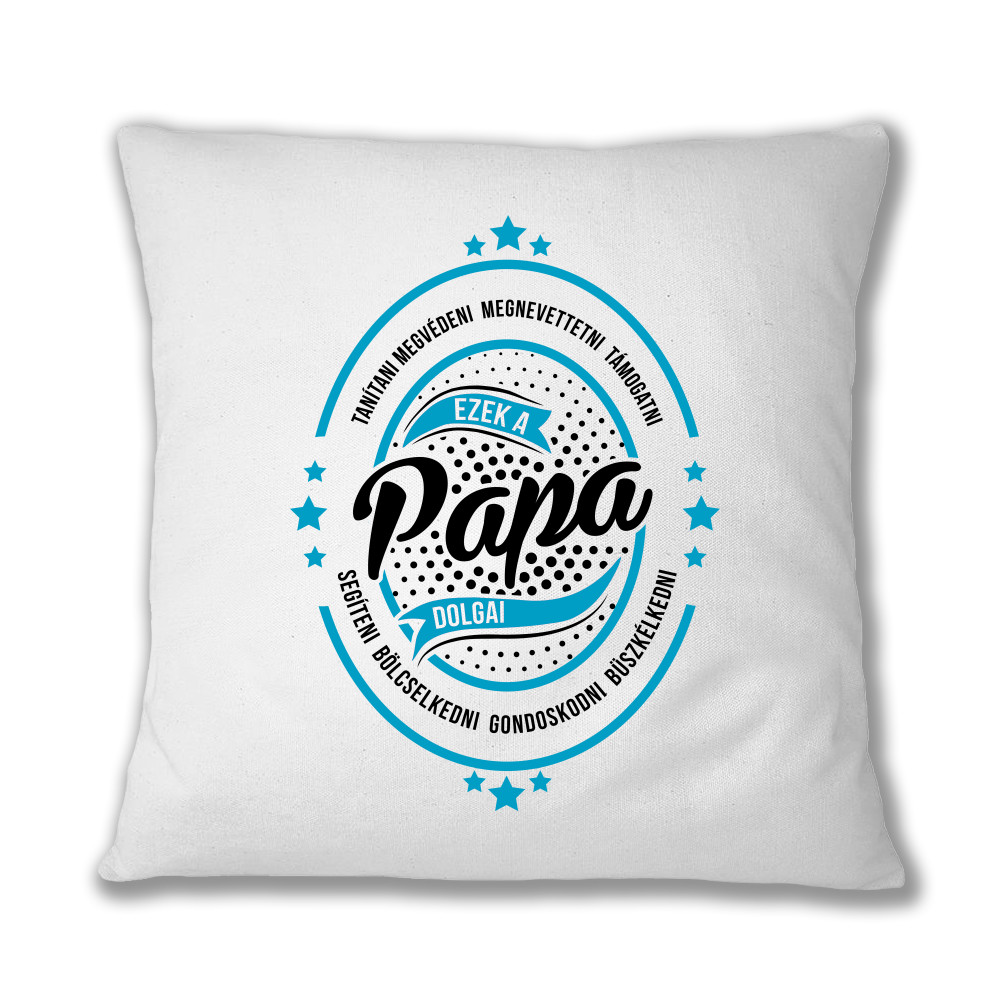 Papa dolgai Párnahuzat