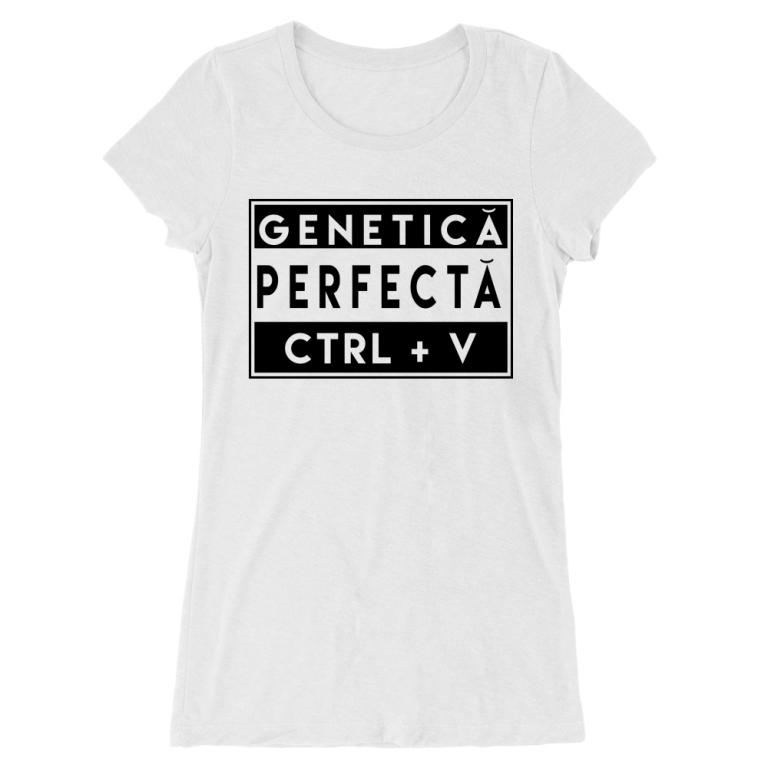 Genetică perfectă V - Tricou alungit pentru femei