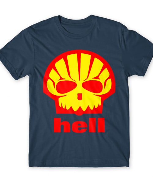 Shell Hell Márkaparódia Póló - Poénos