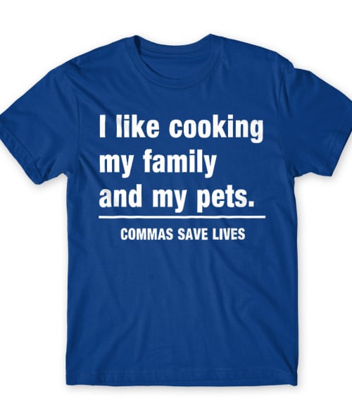 Commas save lives Tanár Férfi Póló - Tanár