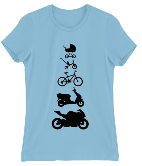 Baby Biker Evolution Járművek Női Póló - Motoros