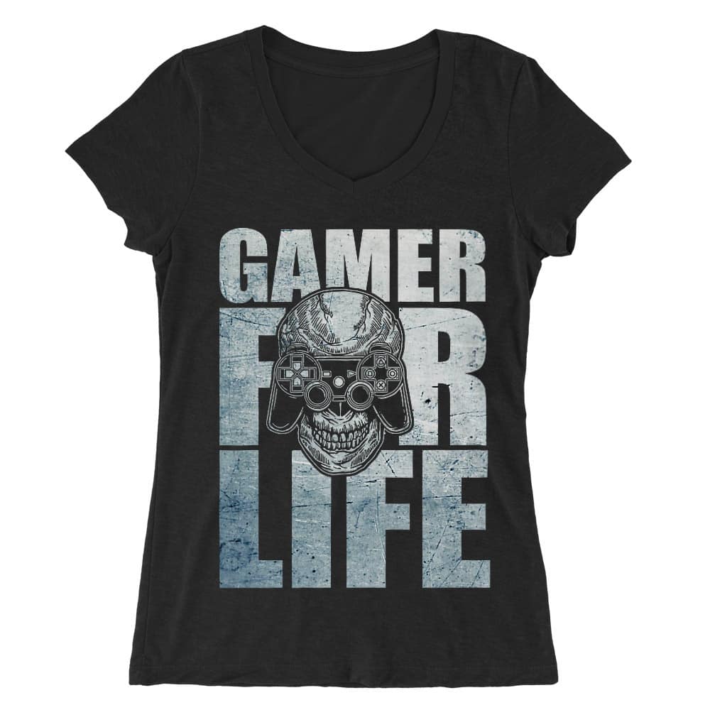 Gamer for Life Női V-nyakú Póló