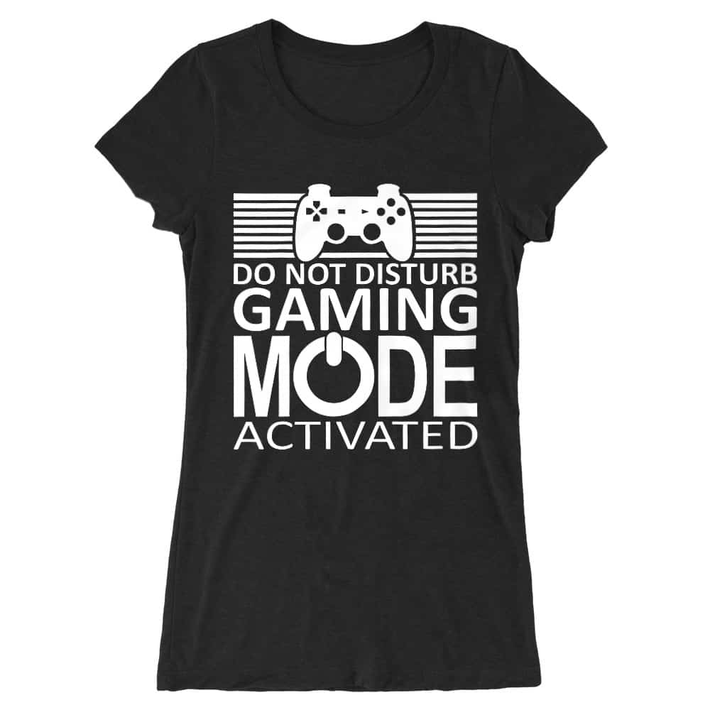 Gaming mode activated Női Hosszított Póló