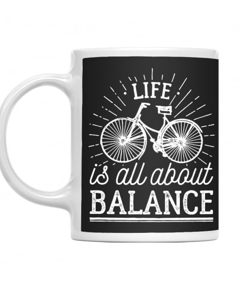 Life is all about balance Biciklis Bögre - Szabadidő