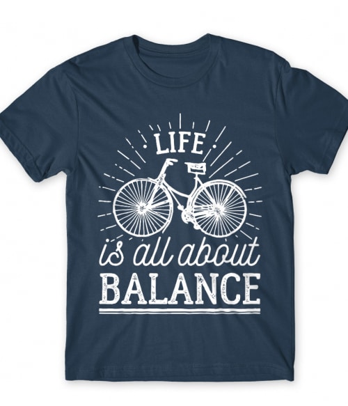 Life is all about balance Biciklis Póló - Szabadidő