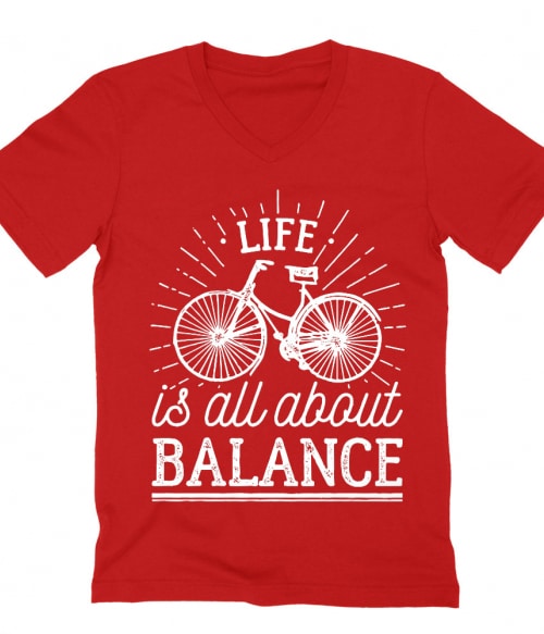 Life is all about balance Póló - Ha Bicycle rajongó ezeket a pólókat tuti imádni fogod!