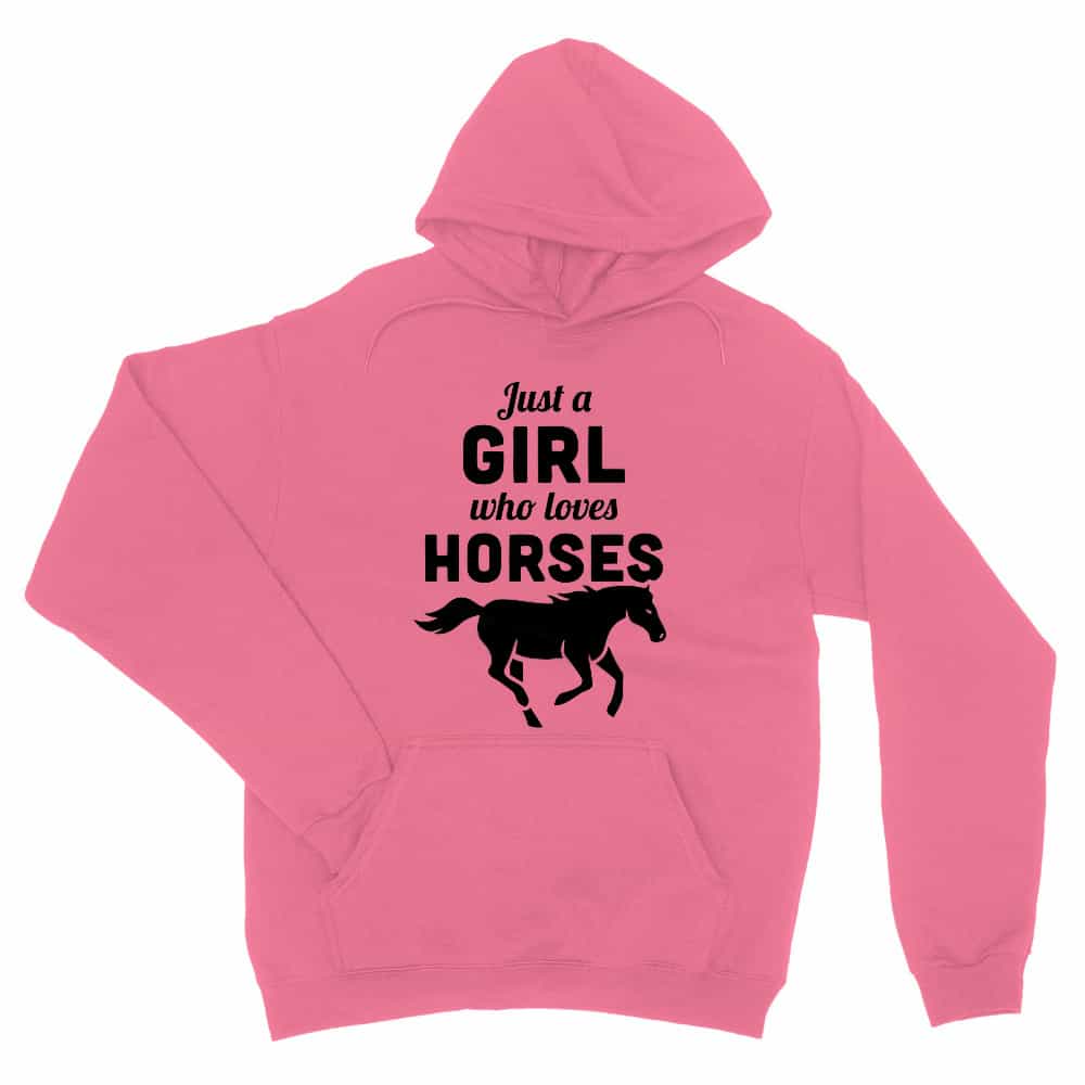 Just a girl who loves horses Unisex Pulóver