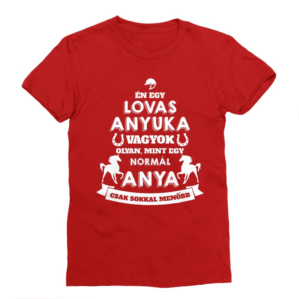 Lovas anya Férfi Testhezálló Póló