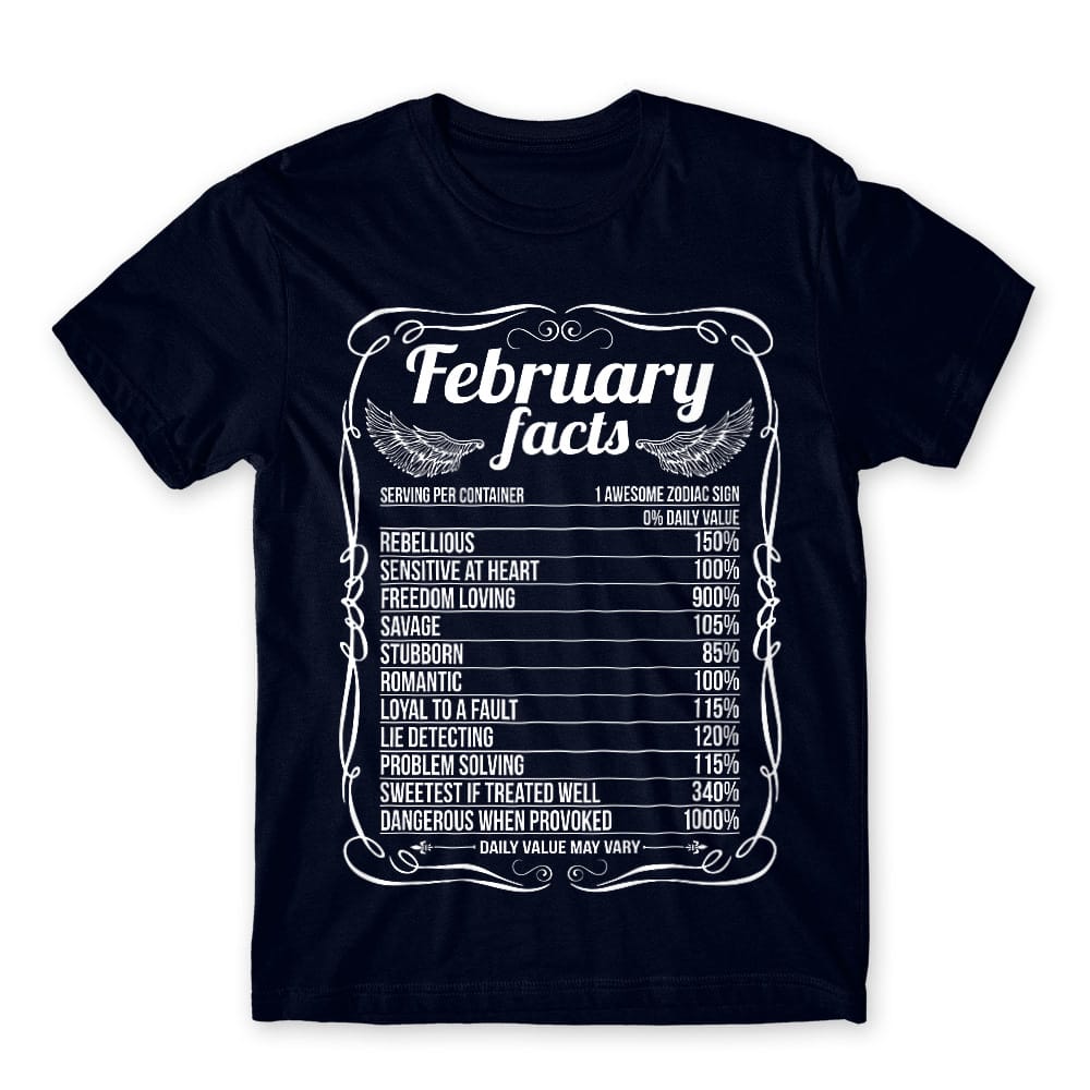 February Facts Férfi Póló
