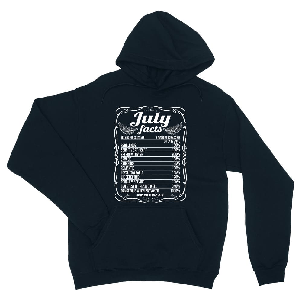 July Facts Unisex Pulóver