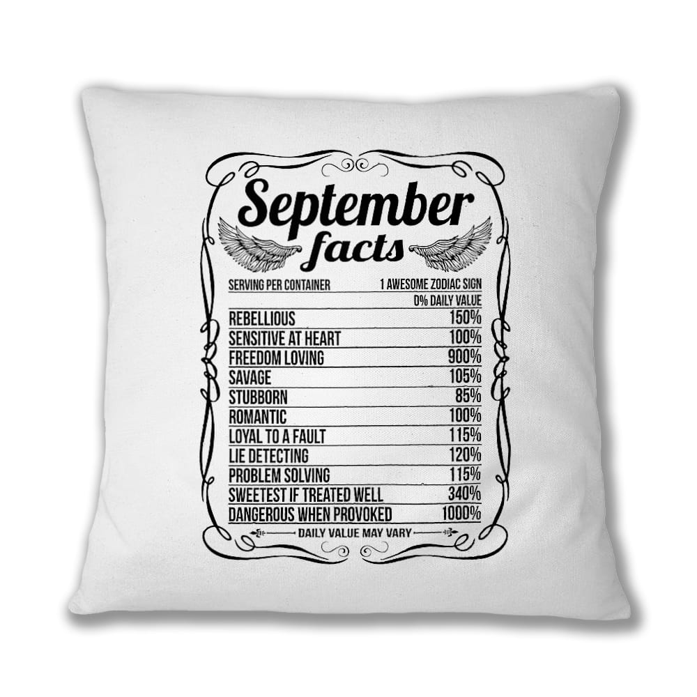 September Facts Párnahuzat