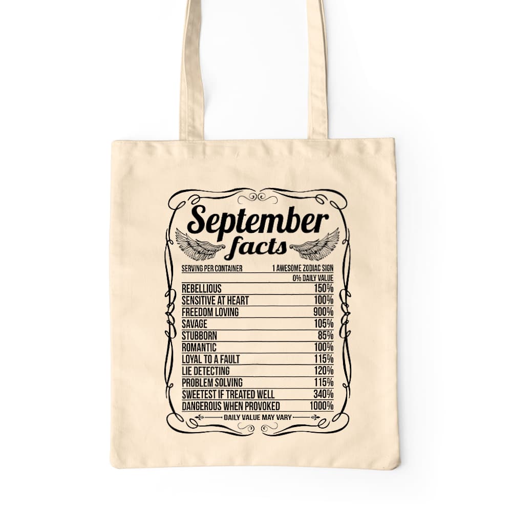 September Facts Prémium Vászontáska