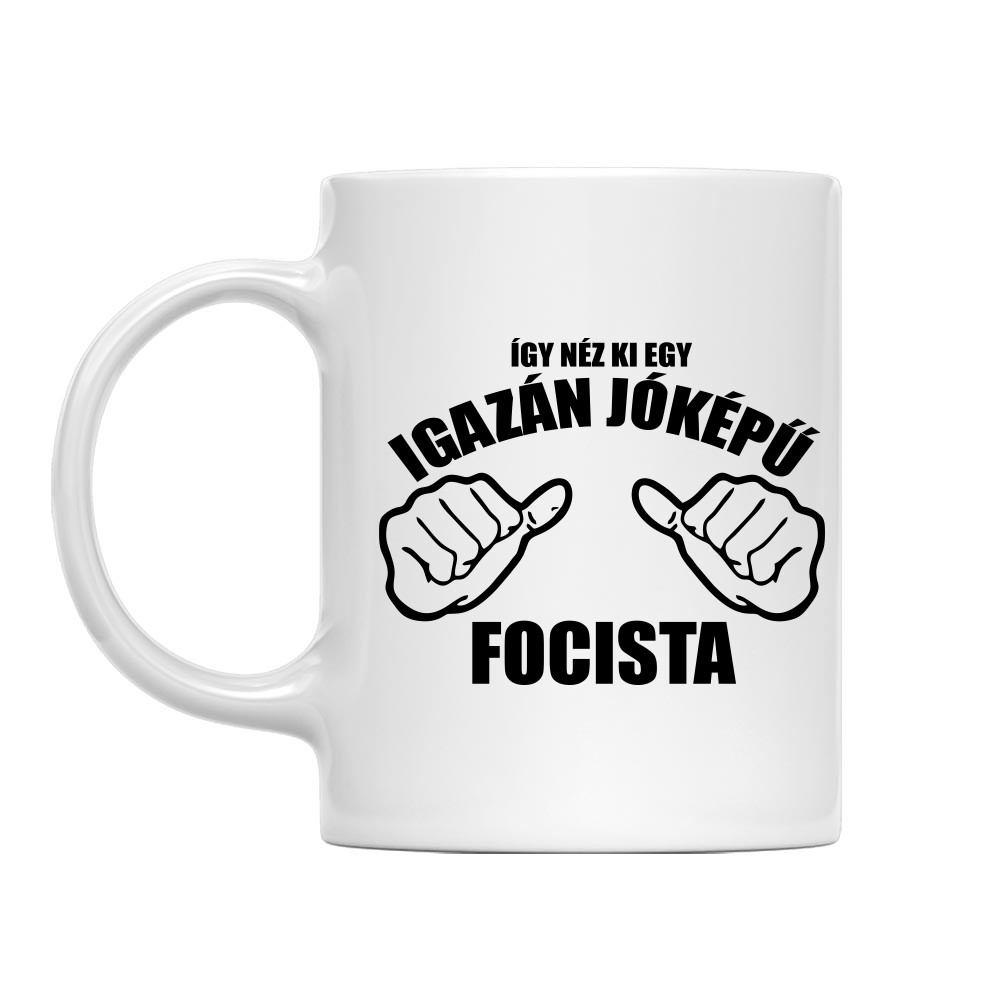 Jóképű focista Bögre