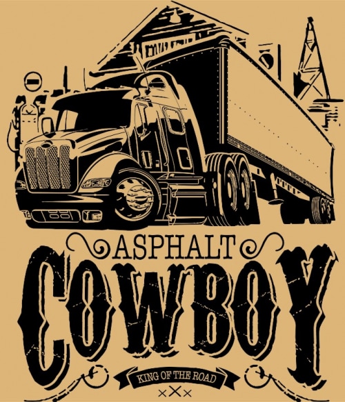 Asphalt Cowboy Sofőr Pólók, Pulóverek, Bögrék - Sofőr