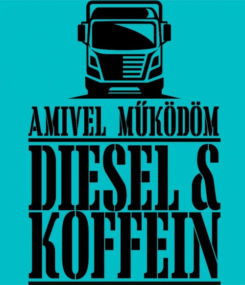 Diesel és Koffein Sofőr Pólók, Pulóverek, Bögrék - Sofőr