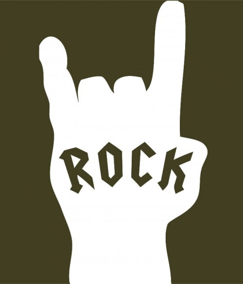 Rock Hand Rocker Rocker Rocker Pólók, Pulóverek, Bögrék - Zene